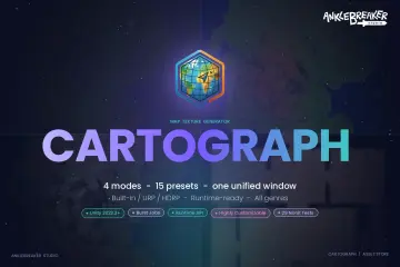 Cartograph 主视觉：地球标志，四种模式，十五种预设，一个统一窗口